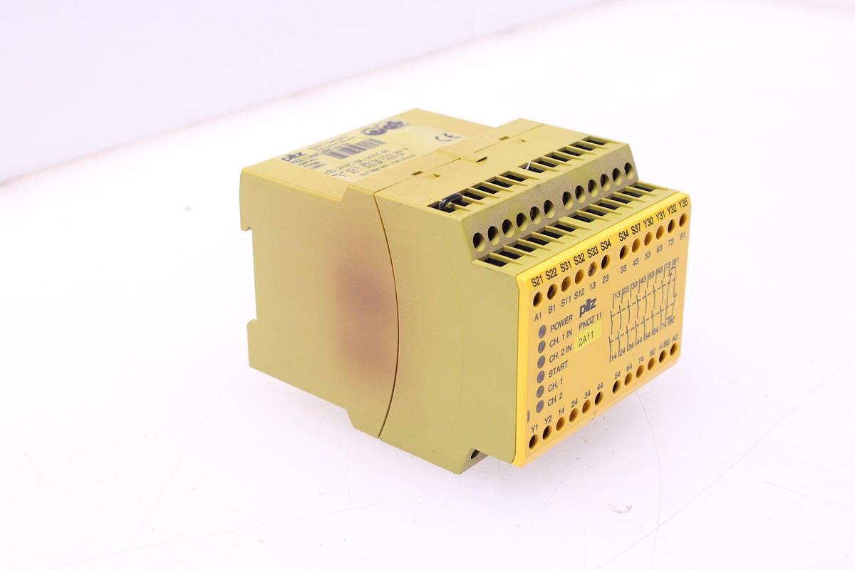 Usado Relé de Seguridad Pilz PNOZ 11 24VAC 24VDC 7n/o 1n/c