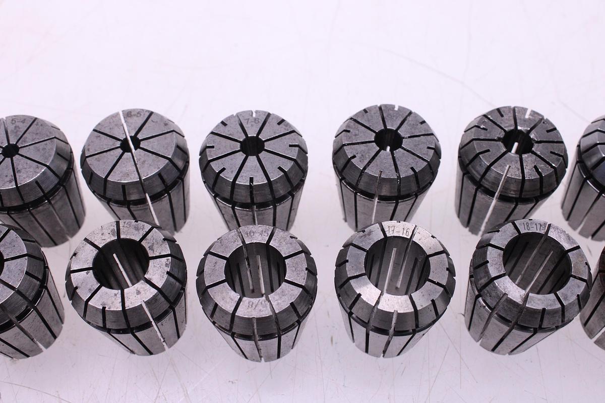 Usado Juego Completo Pinzas Resorte ER32 18 pcs + Cono ISO 40 ASTRA
