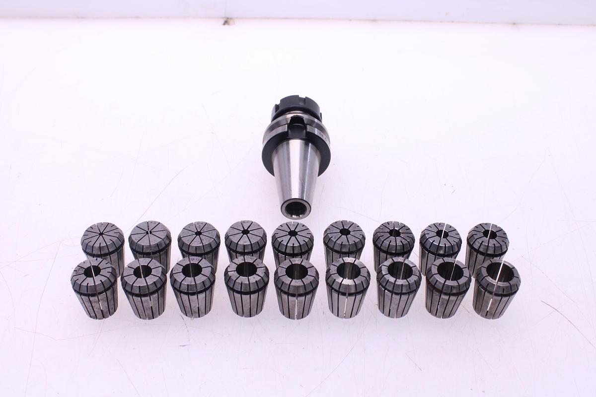 Usado Juego Completo Pinzas Resorte ER32 18 pcs + Cono ISO 40 ASTRA