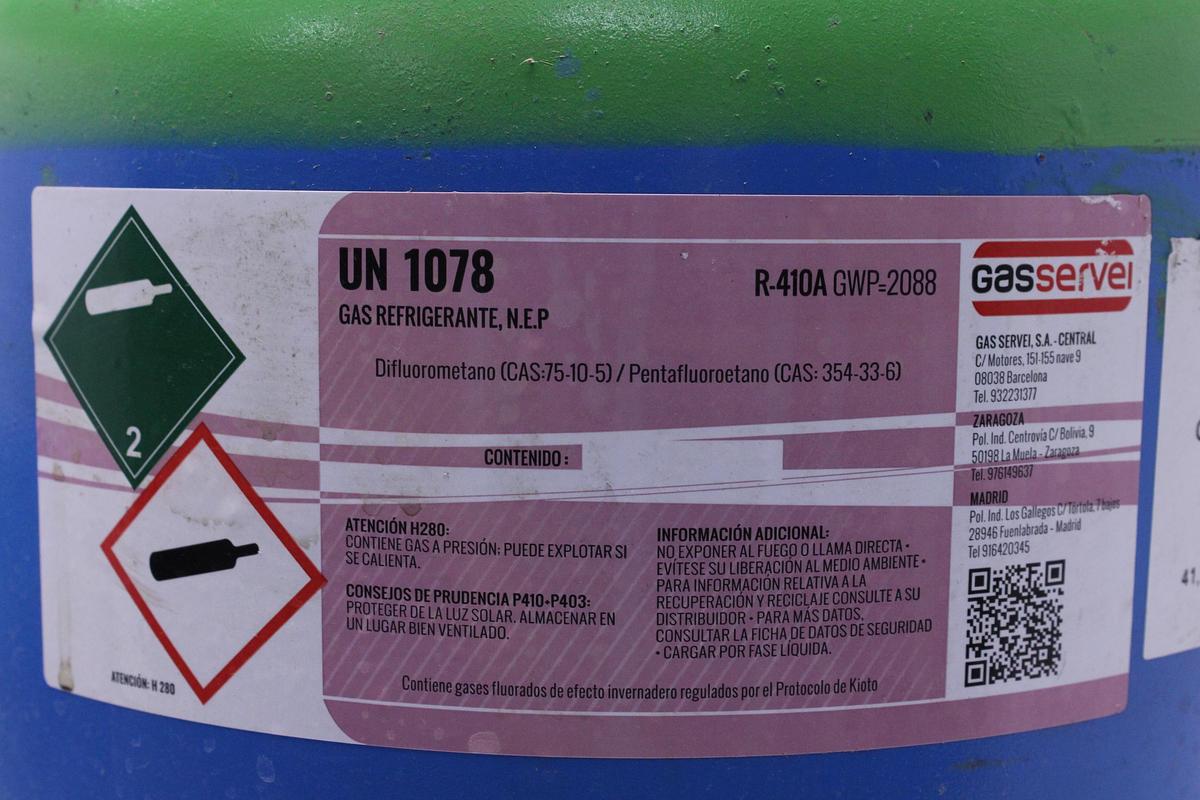 Usado Botella vacía GAS R-410A