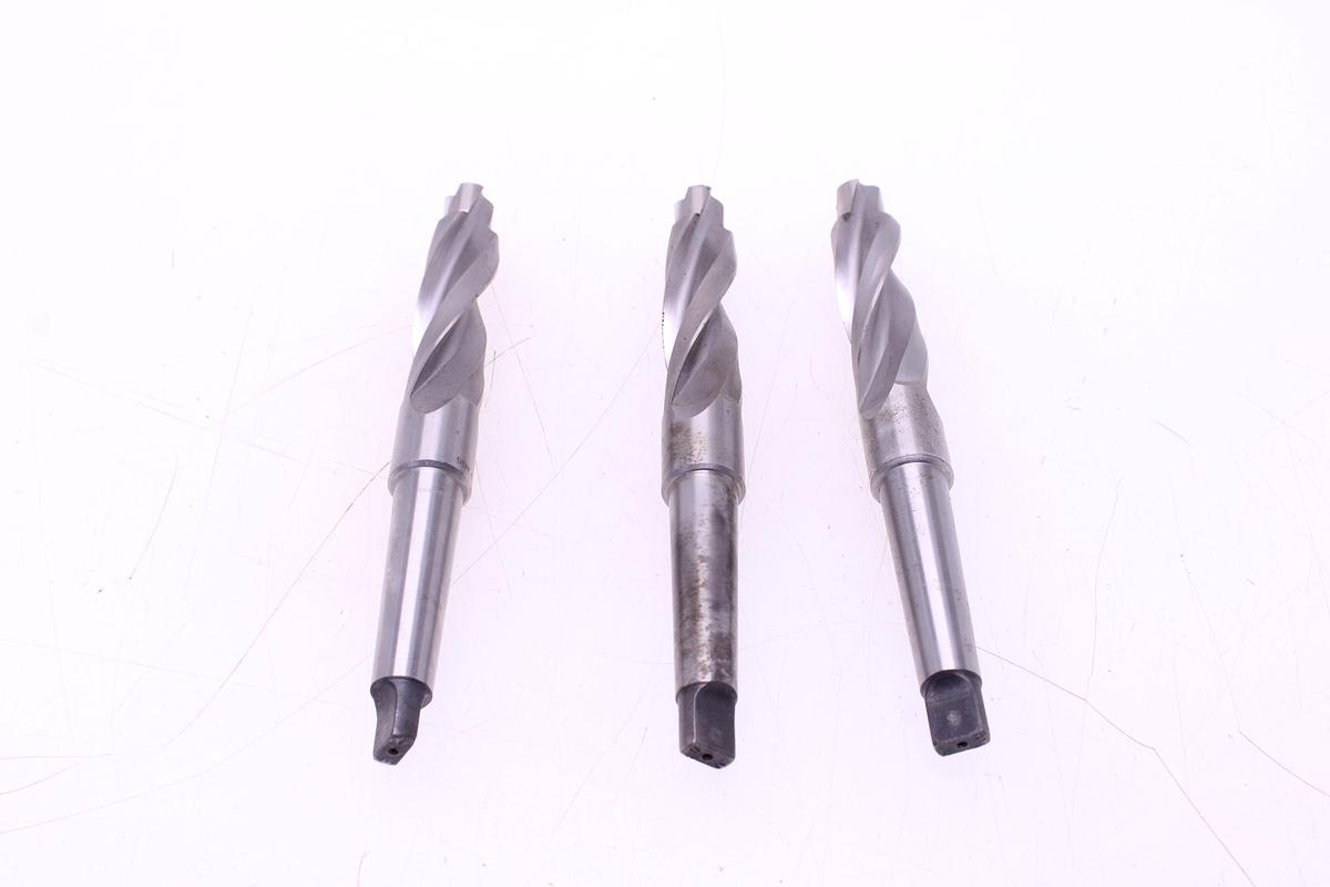 Usado Juego Brocas Helicoidal Mango Cónico MT2 Guhring 22x15mm - 3 Unidades