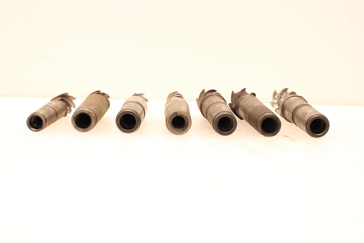 Usado Lote de Fresas con Mango Cilíndrico - 7 Unidades