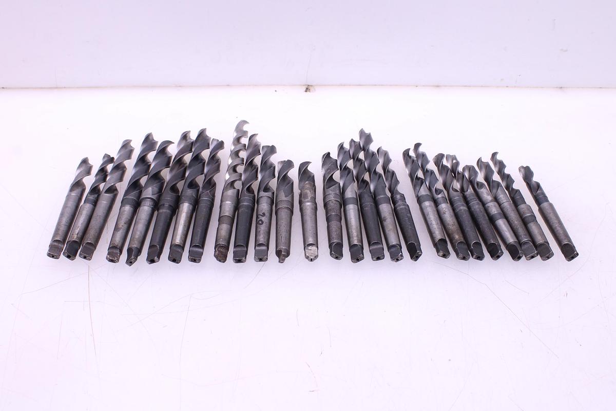Usado Juego Brocas Metal 14,25 a 23 mm Mango Cónico Morse MT2 - 26 Unidades