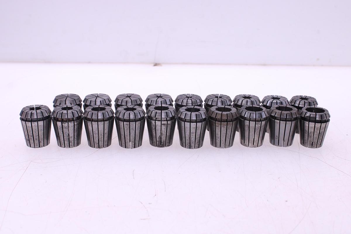 Usado Juego Pinzas Resorte ER32 "19 pcs" + Cono ISO 40 ASTRA