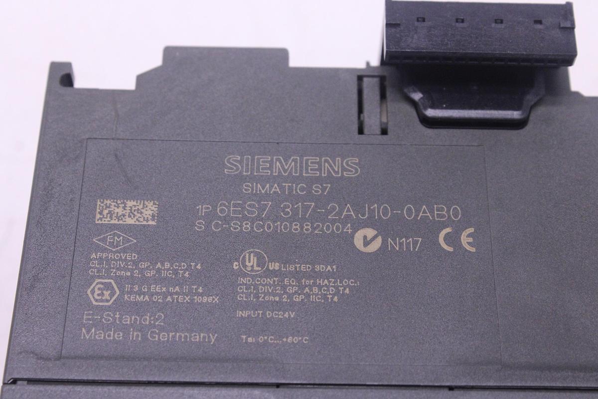 Usado Módulo CPU Siemens 6ES7 317-2AJ10-0AB0