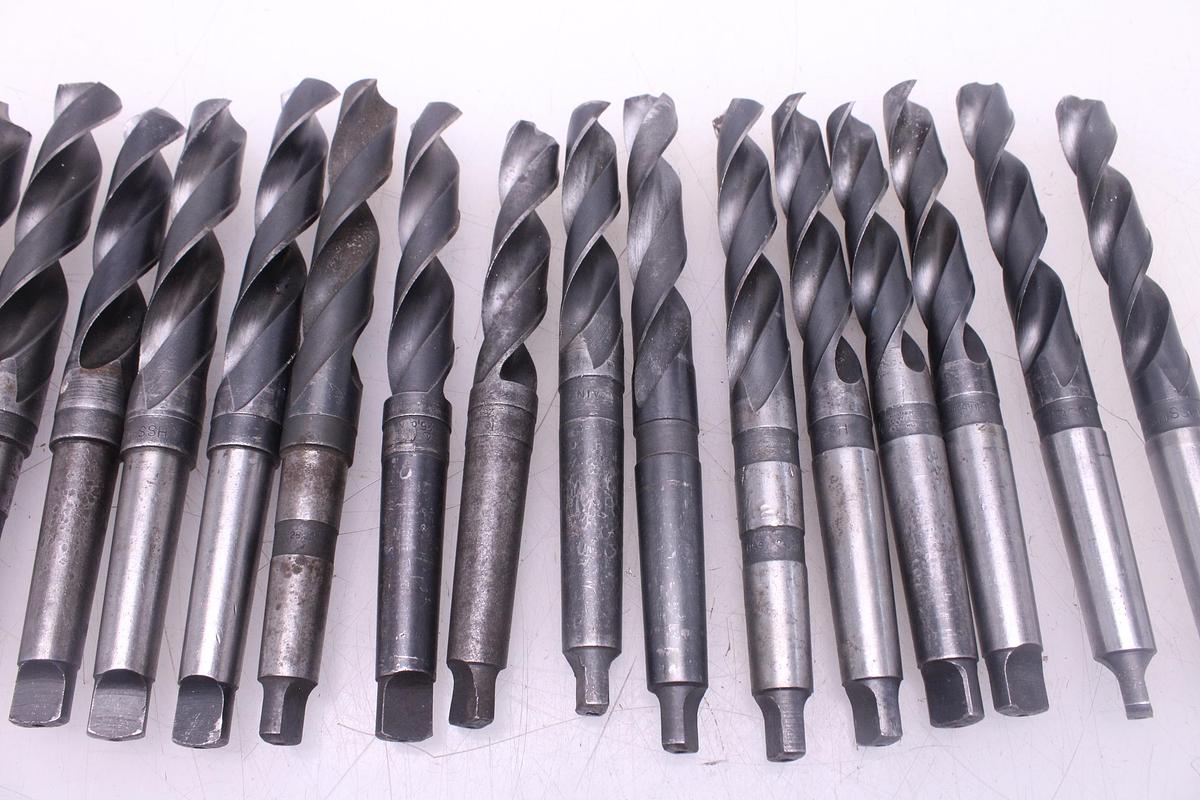 Usado 17 Brocas Taladro Mango Cónico Morse MT3