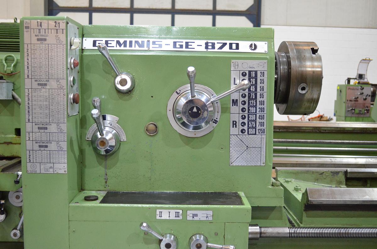 Usado Torno Geminis GE 870 4.000mm e.p