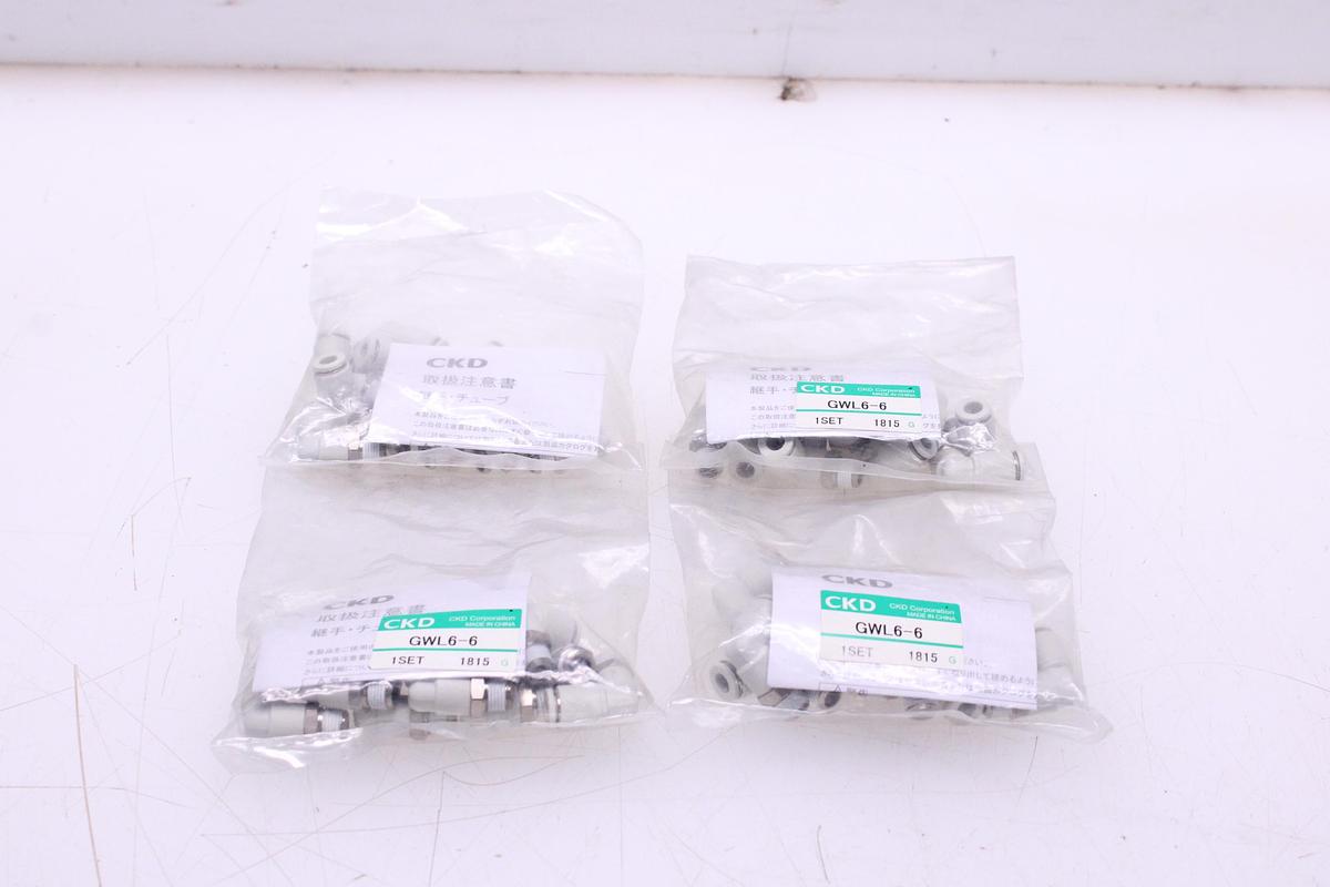 Usado Racores Conexión rápida Codo M6 + Rosca 1/8" - 40 Unidades CKD GWL6-6