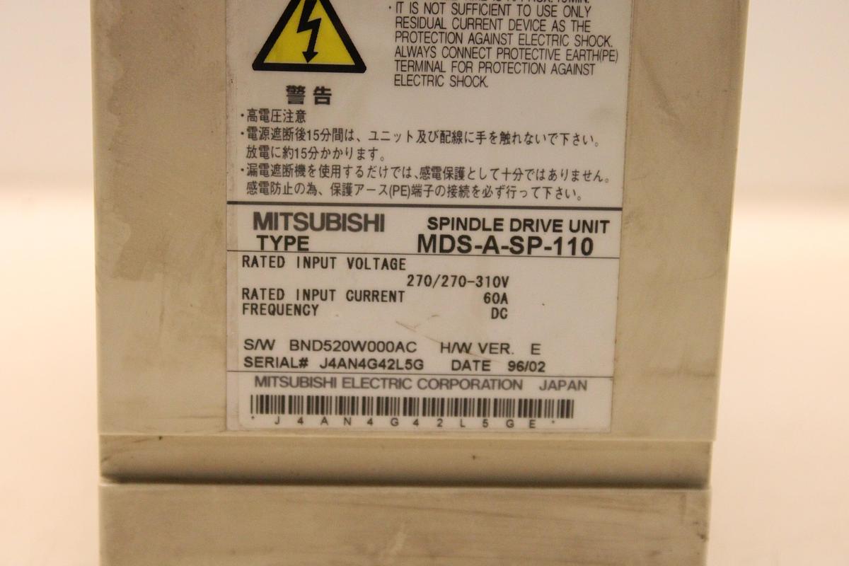 Usado Módulo Accionamiento del Husillo MITSUBISHI MDS-A-SP-110