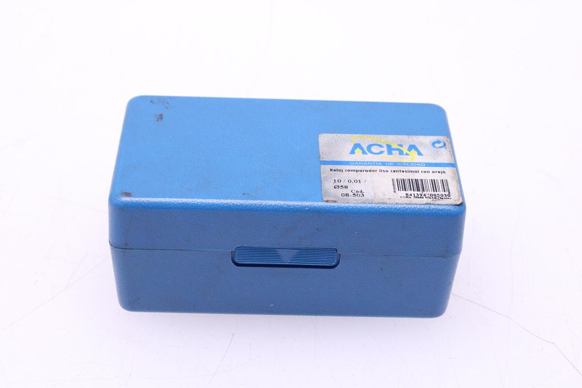 Usado Reloj Comparador Analogico ACHA 0.01 mm 0-10 mm