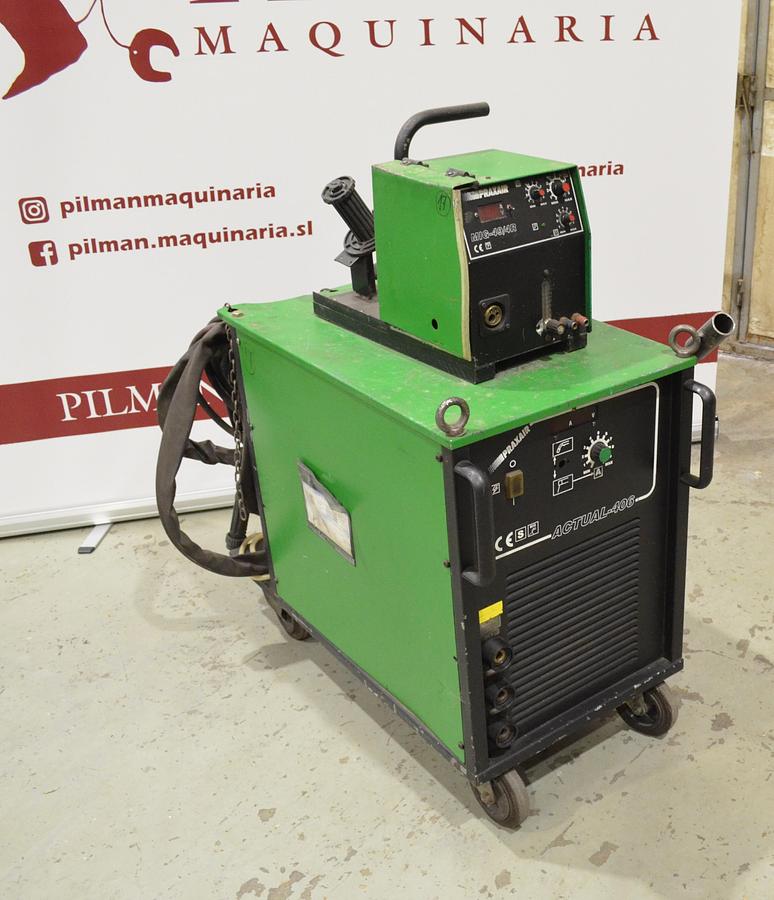 Usado Maquina soldar mig Praxair ACTUAL-406 con devanadera