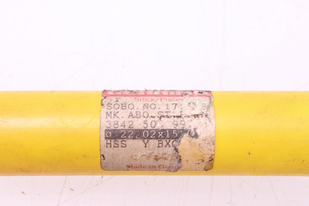 Usado Juego Brocas Helicoidal Mango Cónico MT2 Guhring 22x15mm - 3 Unidades