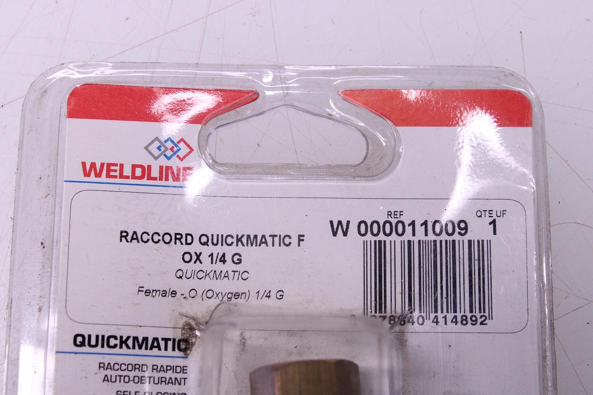 Usado Lote Racores Rápidos QUICKMATIC II Weldline Oxígeno M 6,3/10