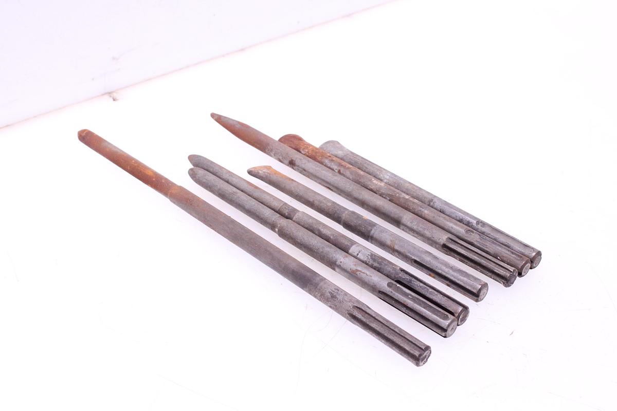 Usado Lote Cinceles SDS-Max - 7 Unidades