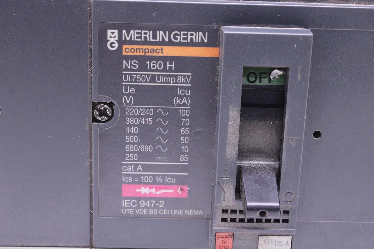 Usado Disyuntor Merlin Gerin Compact NS 160H