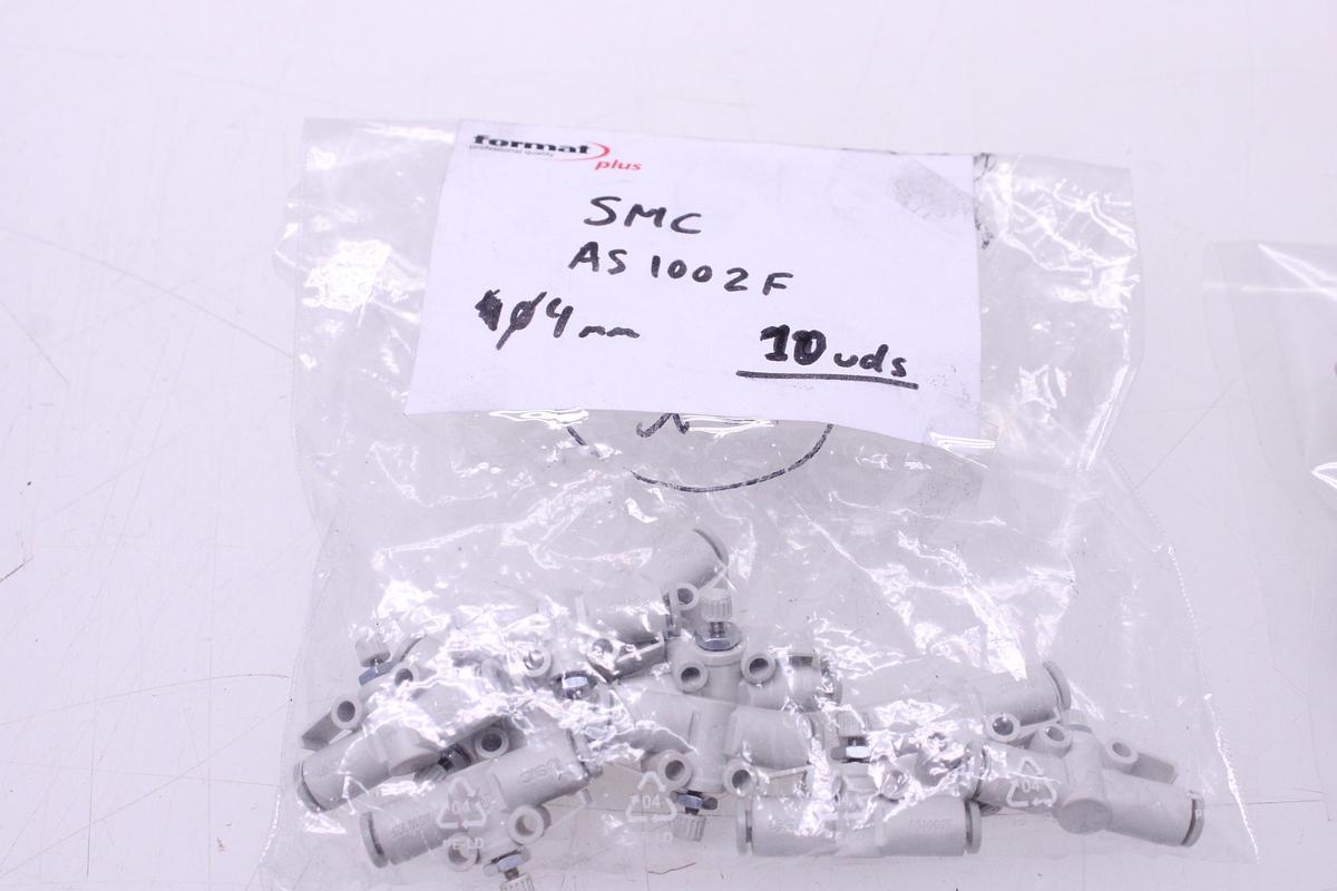 Usado Racores Regulador Caudal M4 - 30 Unidades SMC AS1002F-04