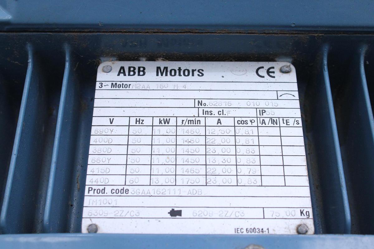 Usado Motor ABB M2AA 160 M-4 - 11Kw