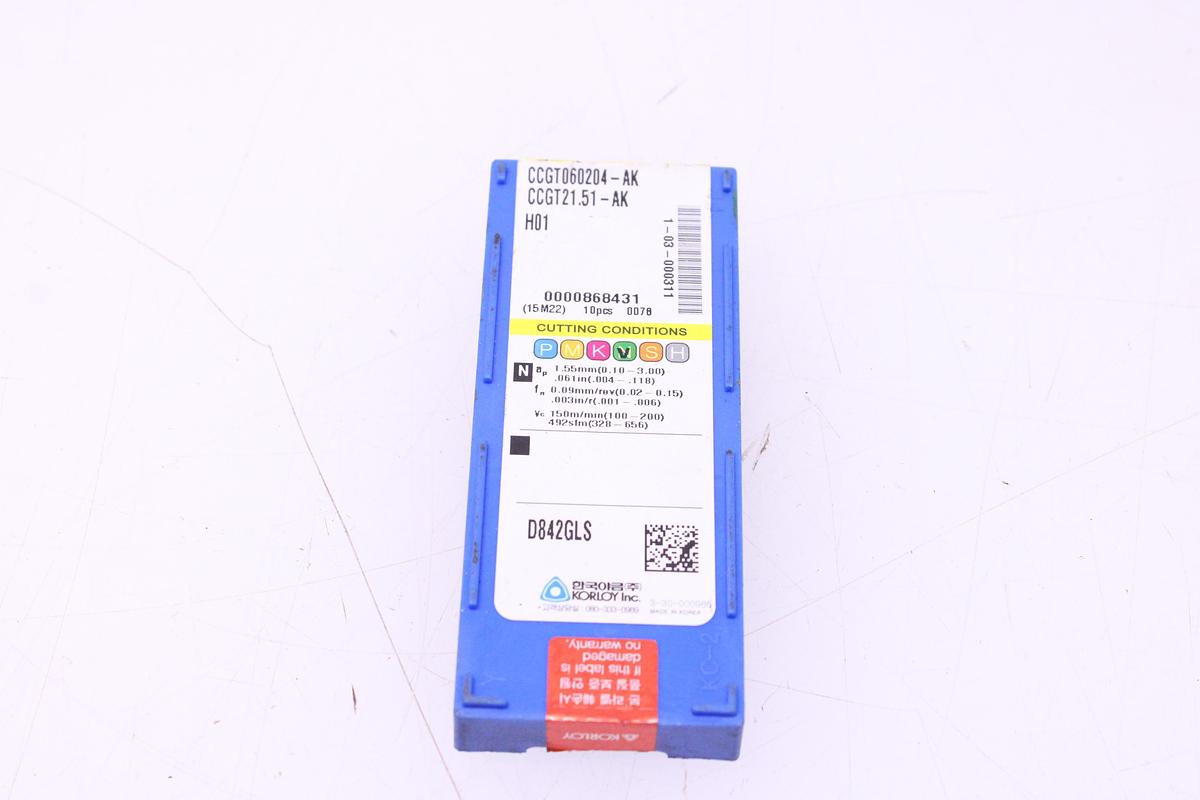 Usado Plaquitas de Widia Korloy CCGT060204-AK