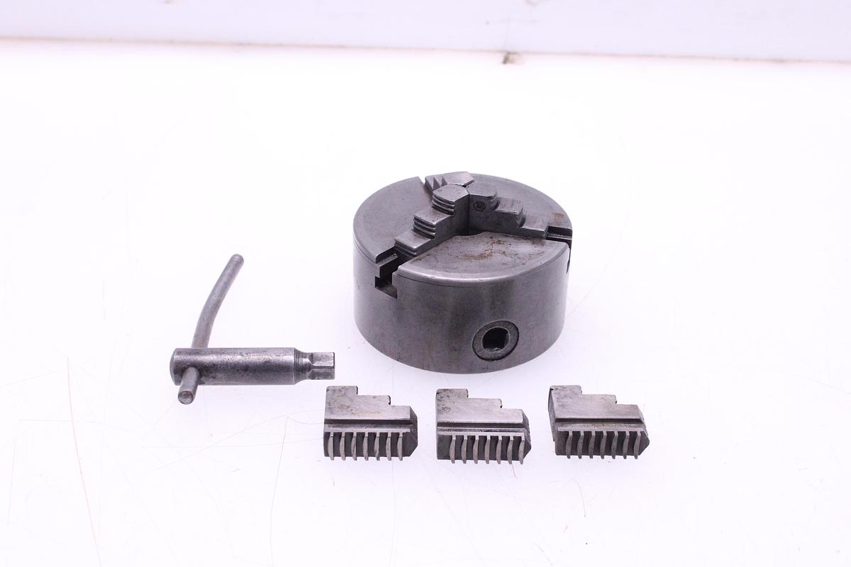 Usado Plato 3 Garras para Torno 93mm + Juego de Garras