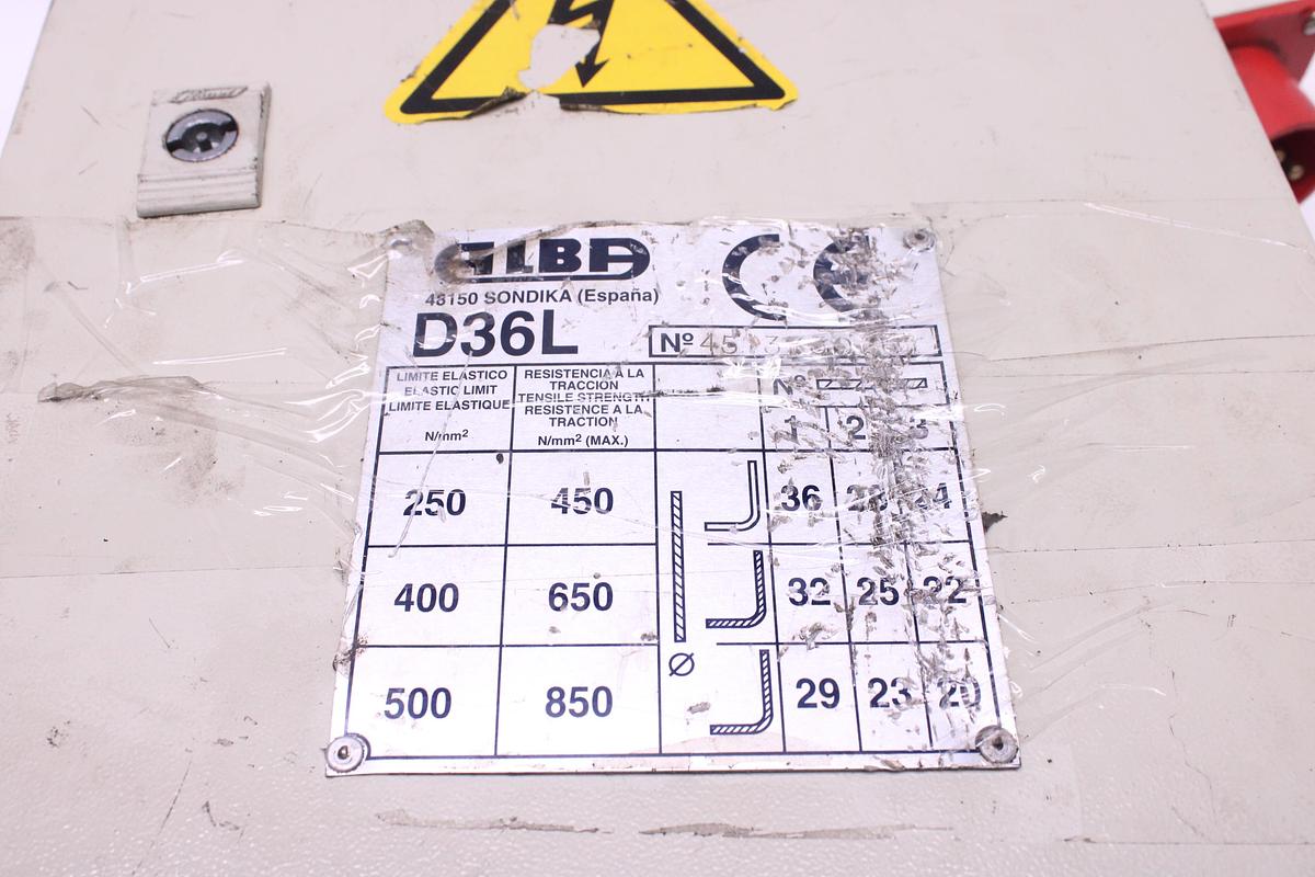 Usado Panel de Control + Pedal Dobladora de Tubos ALBA D36L