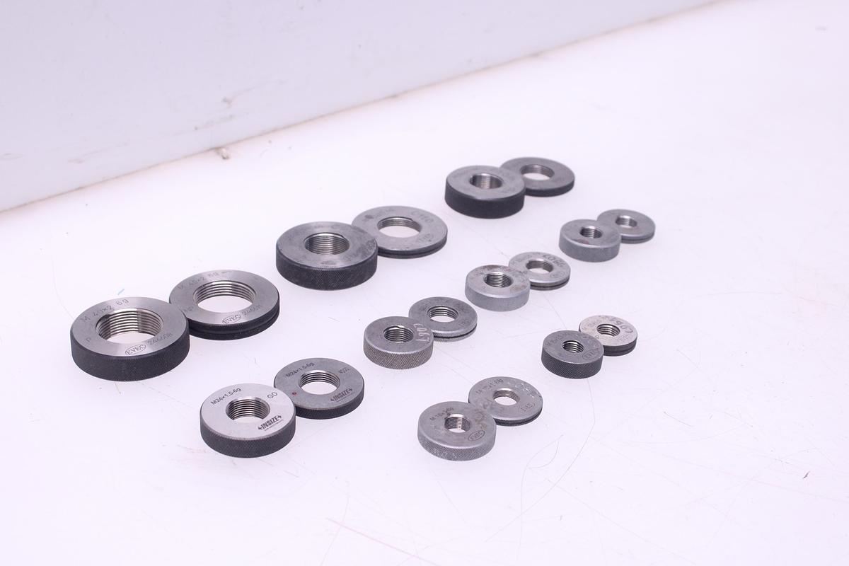 Usado Lote Calibre de Anillo fino Métrico - 18 Unidades