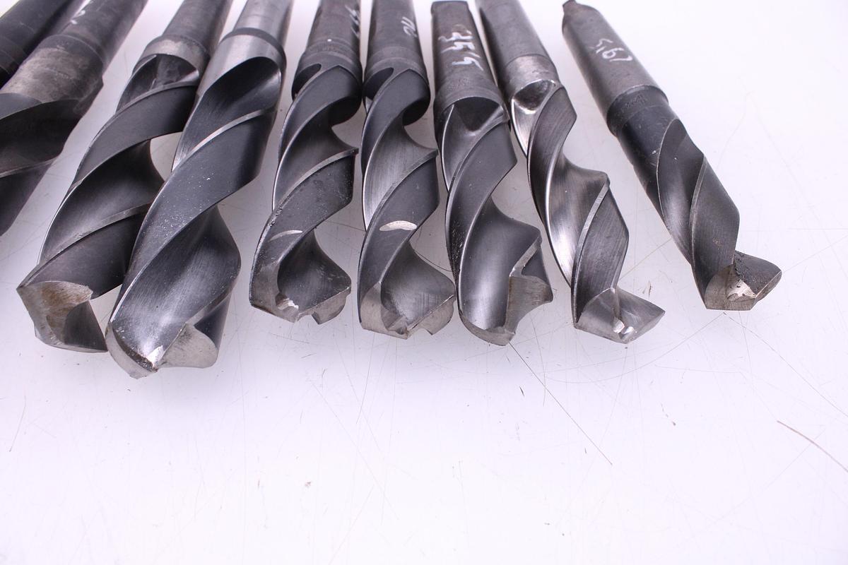 Usado Juego Brocas Metal 29,5 a 50mm Mango Cónico Morse MT4 - 16 Unidades