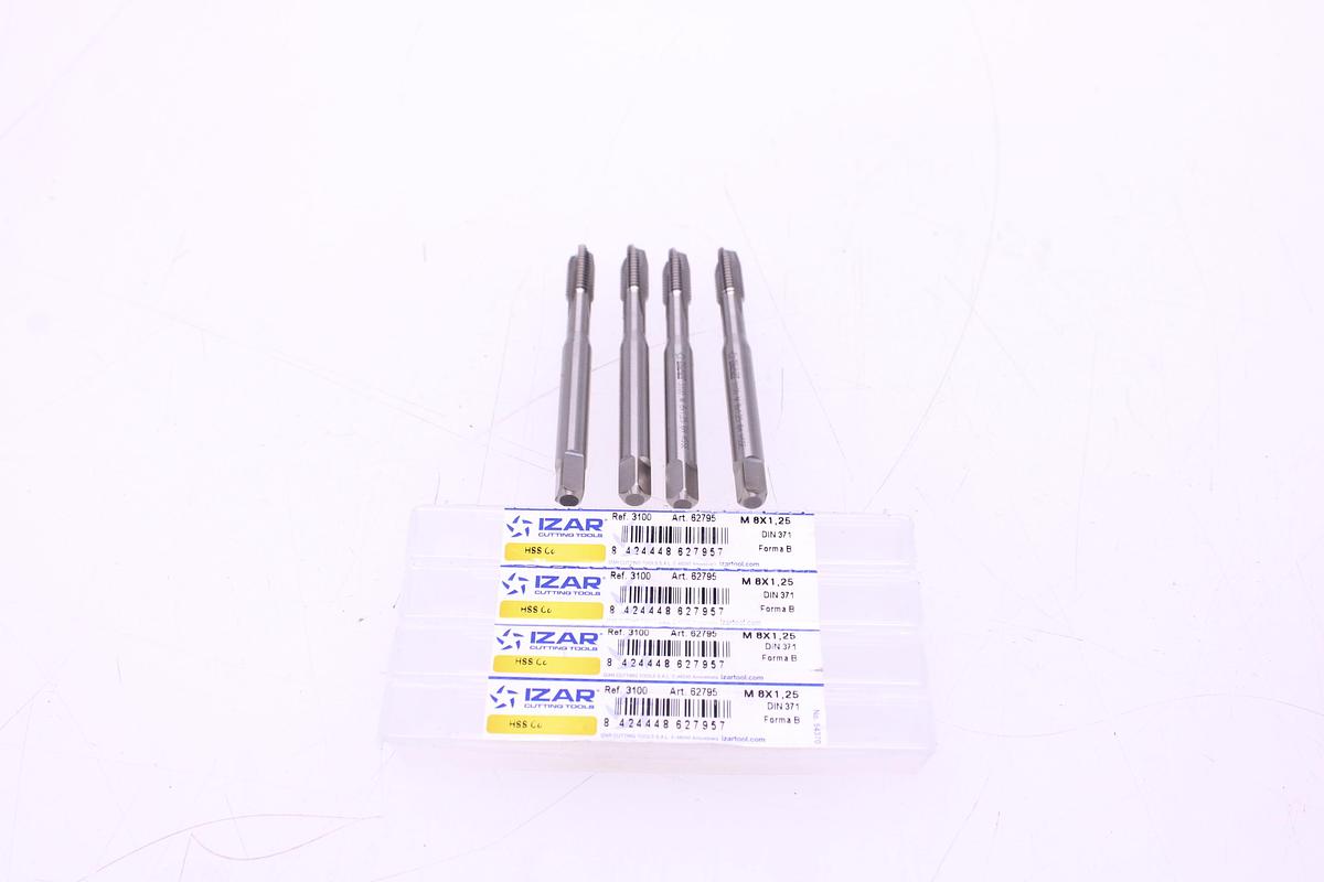 Usado Lote Machos de Roscar Izar DIN 371 M8 x 1,25 - 7 Unidades