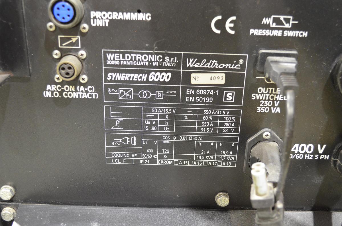 Usado Maquina soldar pulsada Weldtronic Synertech 6000
