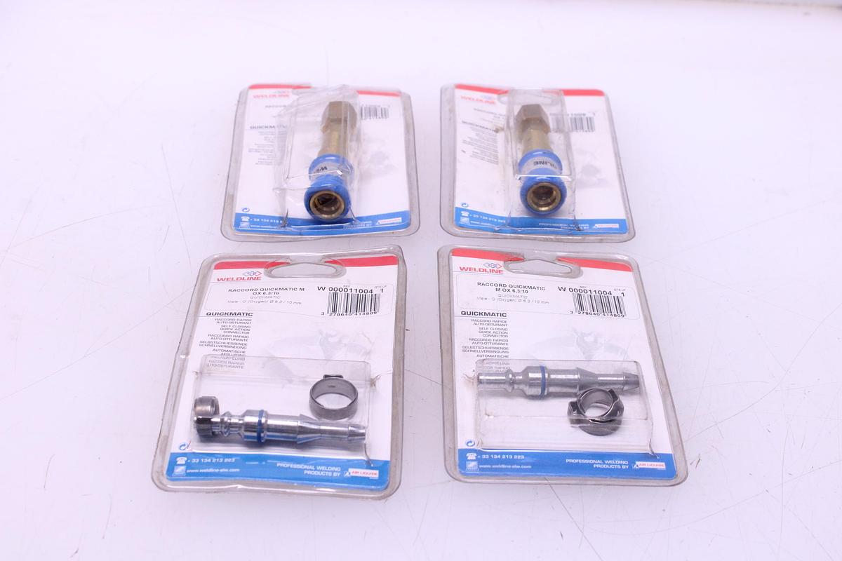 Usado Lote Racores Rápidos QUICKMATIC II Weldline Oxígeno M 6,3/10