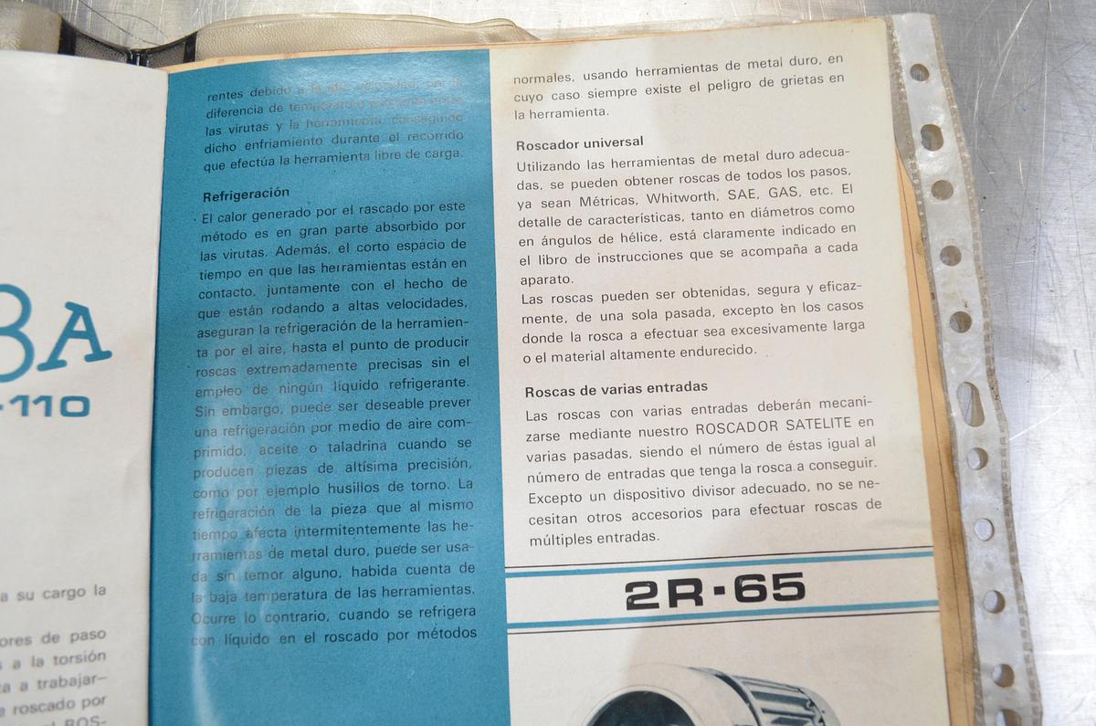 Usado Roscadora satélite varias pasadas EBA 2R-65
