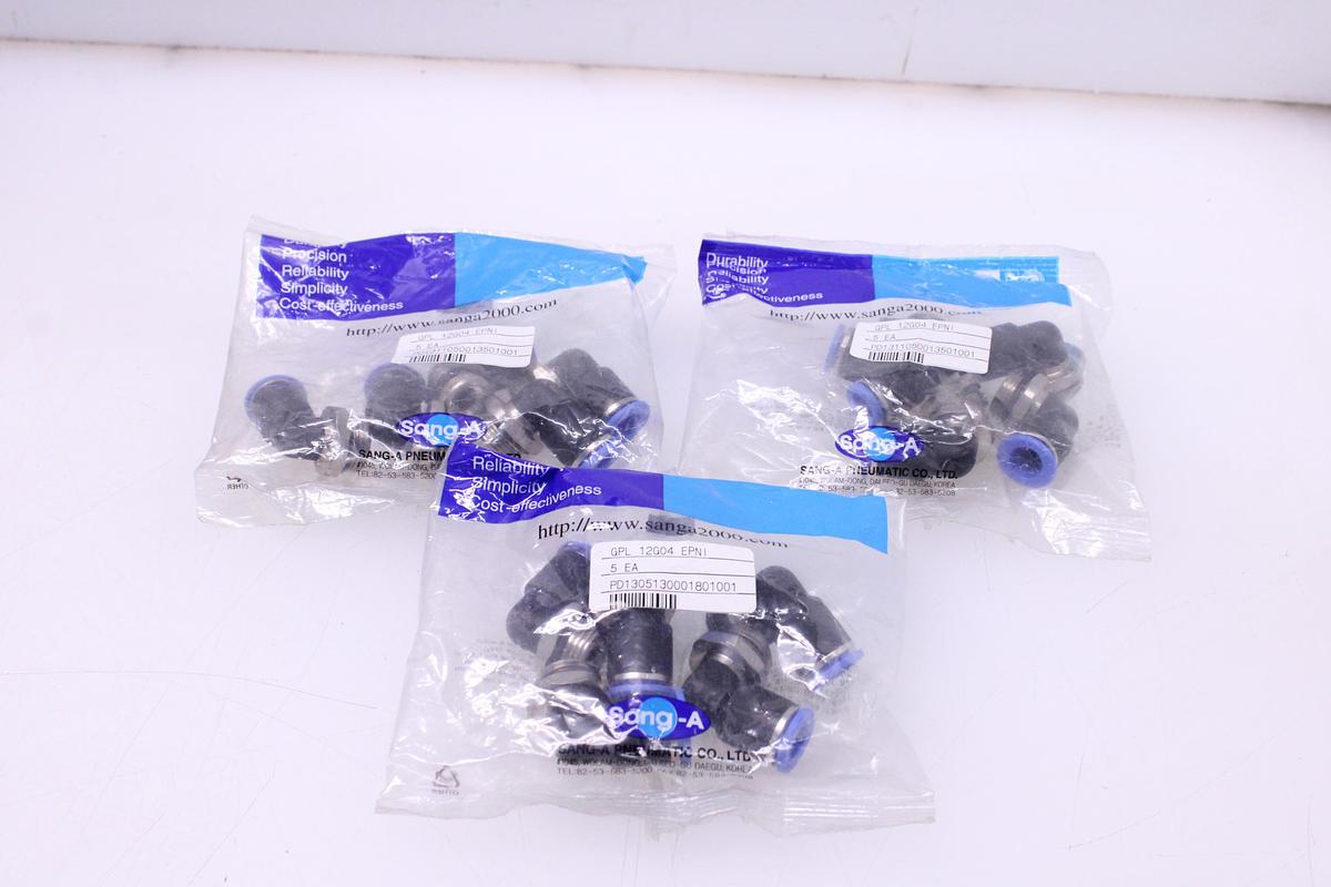 Usado Racores Codo M12 + Rosca 1/2" - 15 Unidades Sang-A GPL 12G04 EPNI