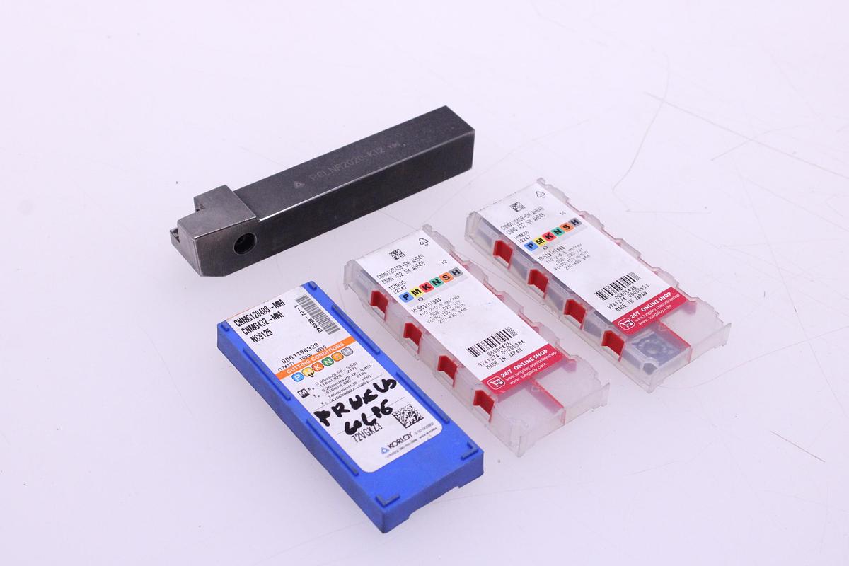 Usado Herramienta portaplaquitas PCLNR2020-K12 y Widias CNMG120408