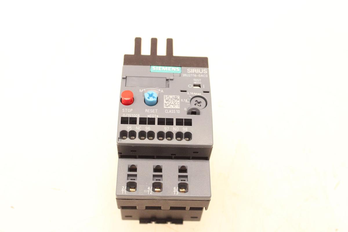 Usado Relé Térmico SIEMENS SIRIUS 3RU2116-0AC0