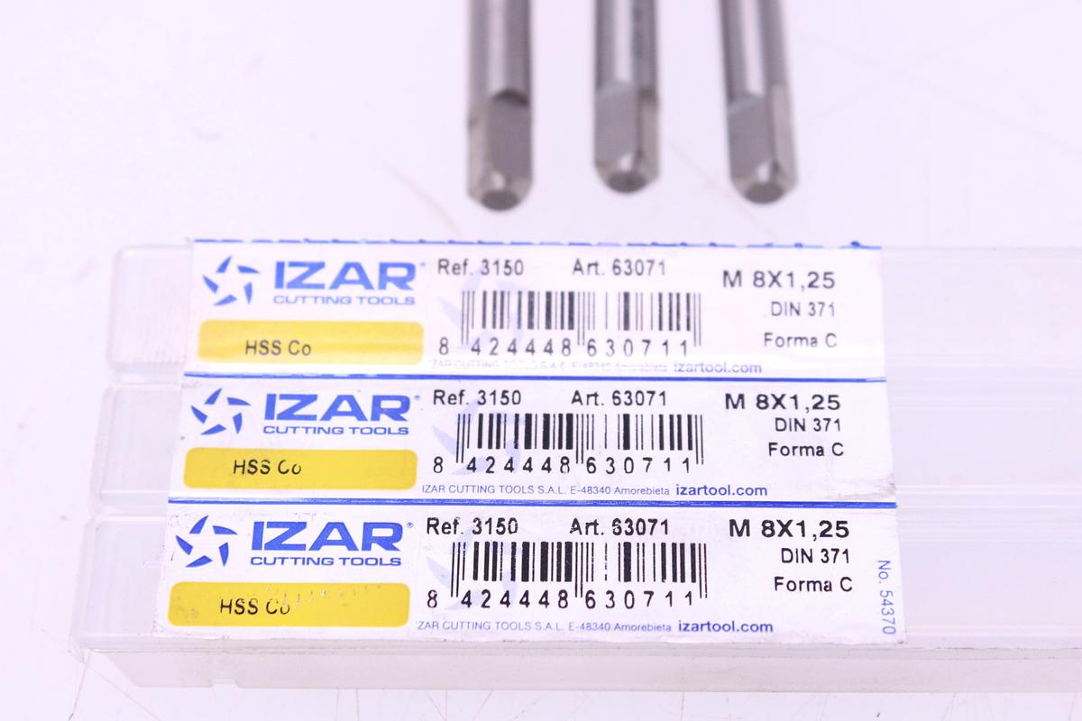 Usado Lote Machos de Roscar Izar DIN 371 M8 x 1,25 - 7 Unidades