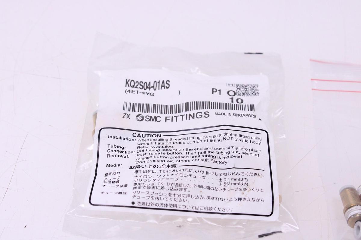 Usado Racores Adaptador Recto M4 + Rosca 1/8" - 30 Unidades SMC KQ2S04-01AS