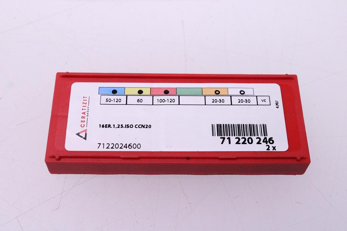 Usado Plaquitas de Widia Ceratizit 16 ER ISO CCN20