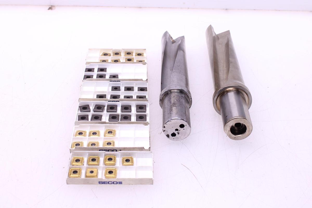 Usado Brocas Portaplaquitas SECO SD504-50-220-40R7 / SD524-47-188-40R7 + Widias SCGX150512 / SPGX1504