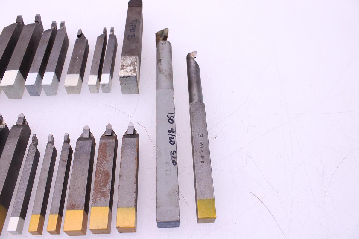 Usado Juego Cuchillas Torno Metal Duro - 21 Unidades