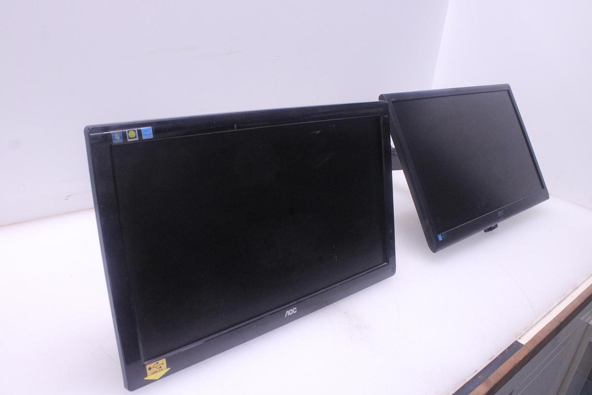 Usado Lote 2 Monitores de Ordenador AOC