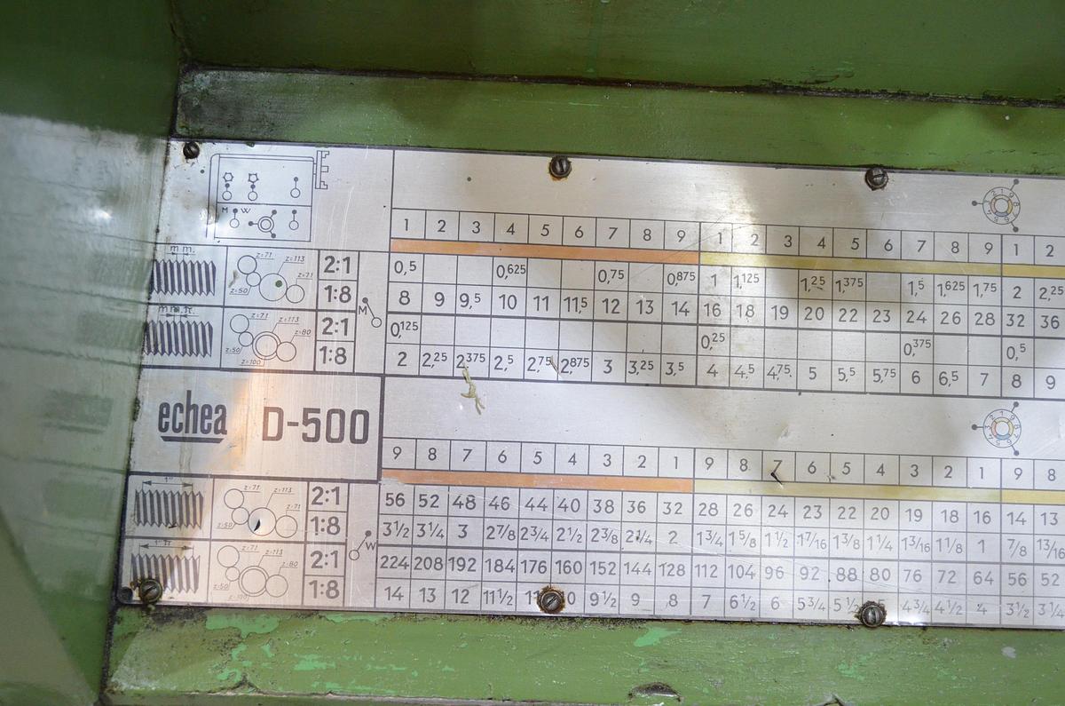Usado Torno ECHEA D500 6000mm e.p