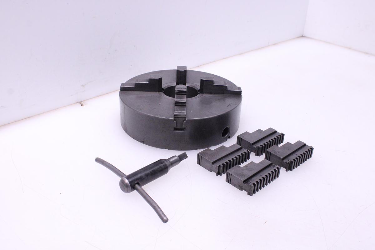 Usado Plato de Torno 4 Garras 265 mm + Juego 4 Garras