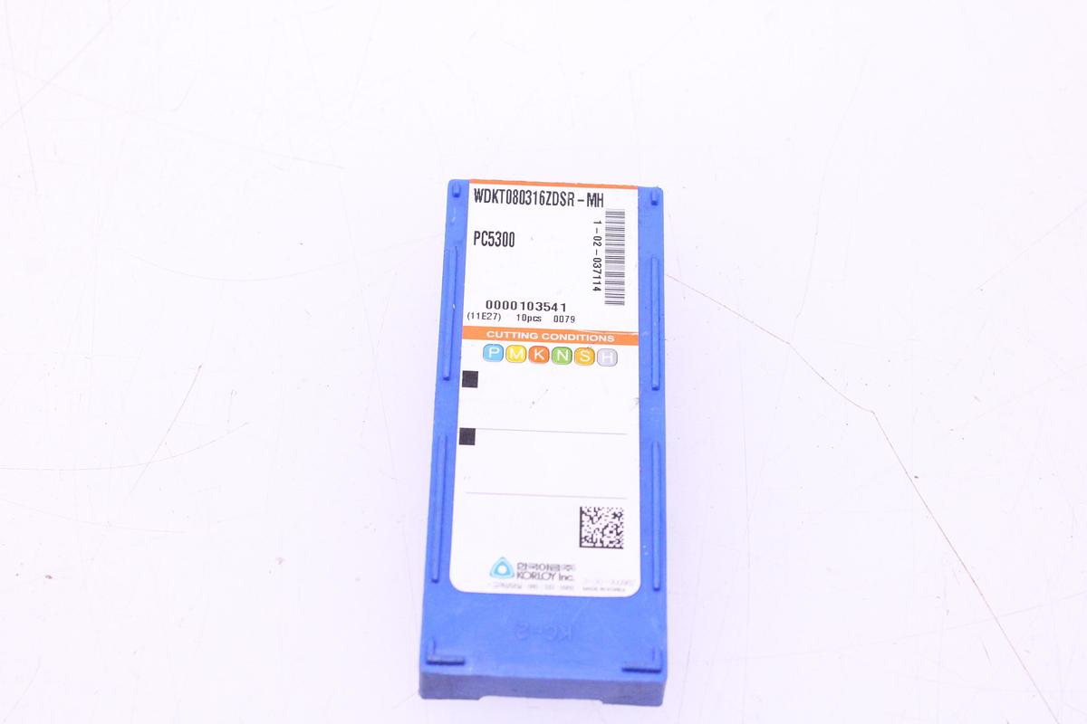 Usado Plaquitas de Widia Korloy WDKT080316ZDSR