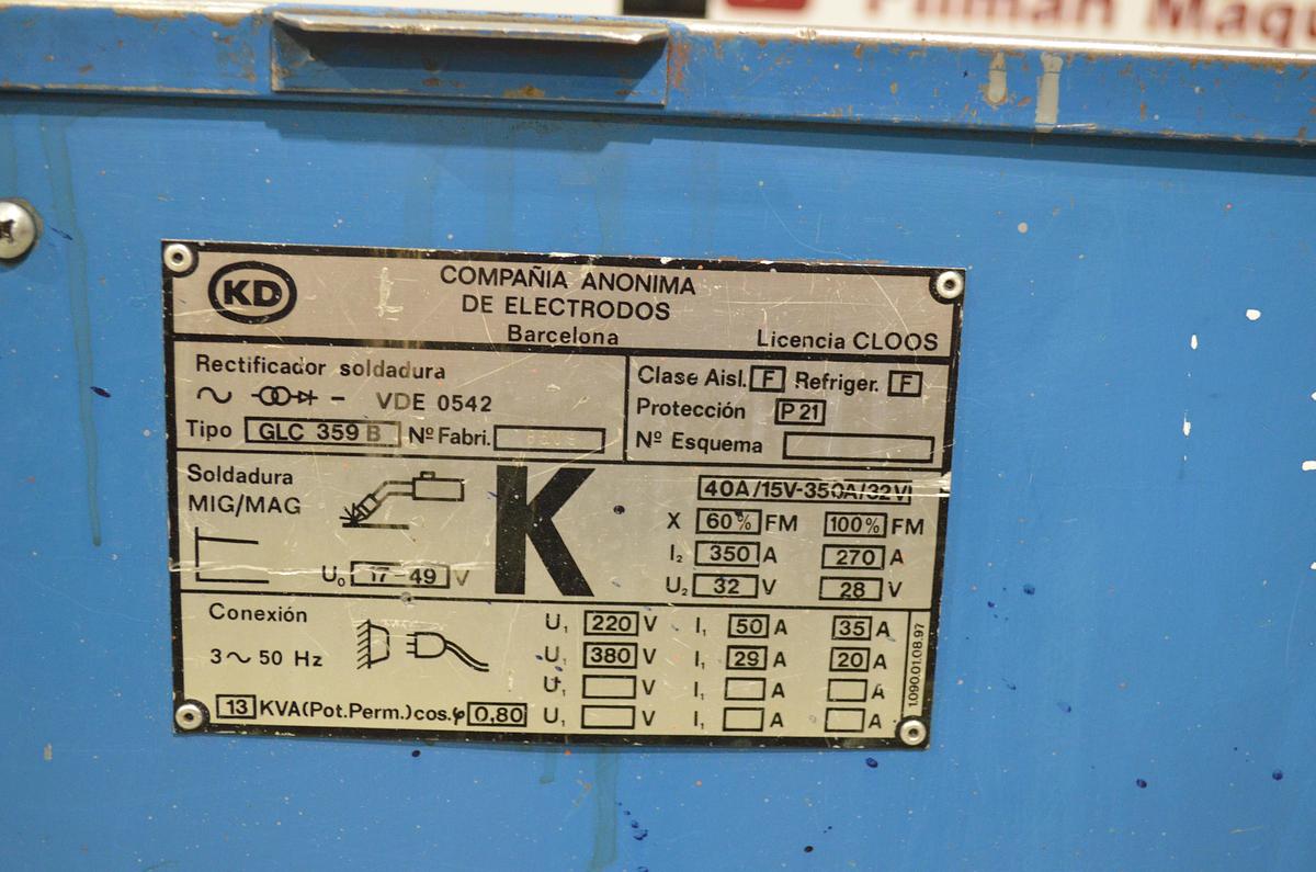 Usado Maquina soldar hilo KD GLC 359 B