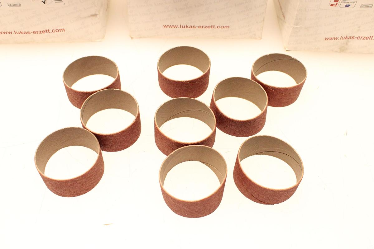 Usado Lote Cintas Abrasivas LUKAS-ERZETT SBZY 60x30mm Grano 80