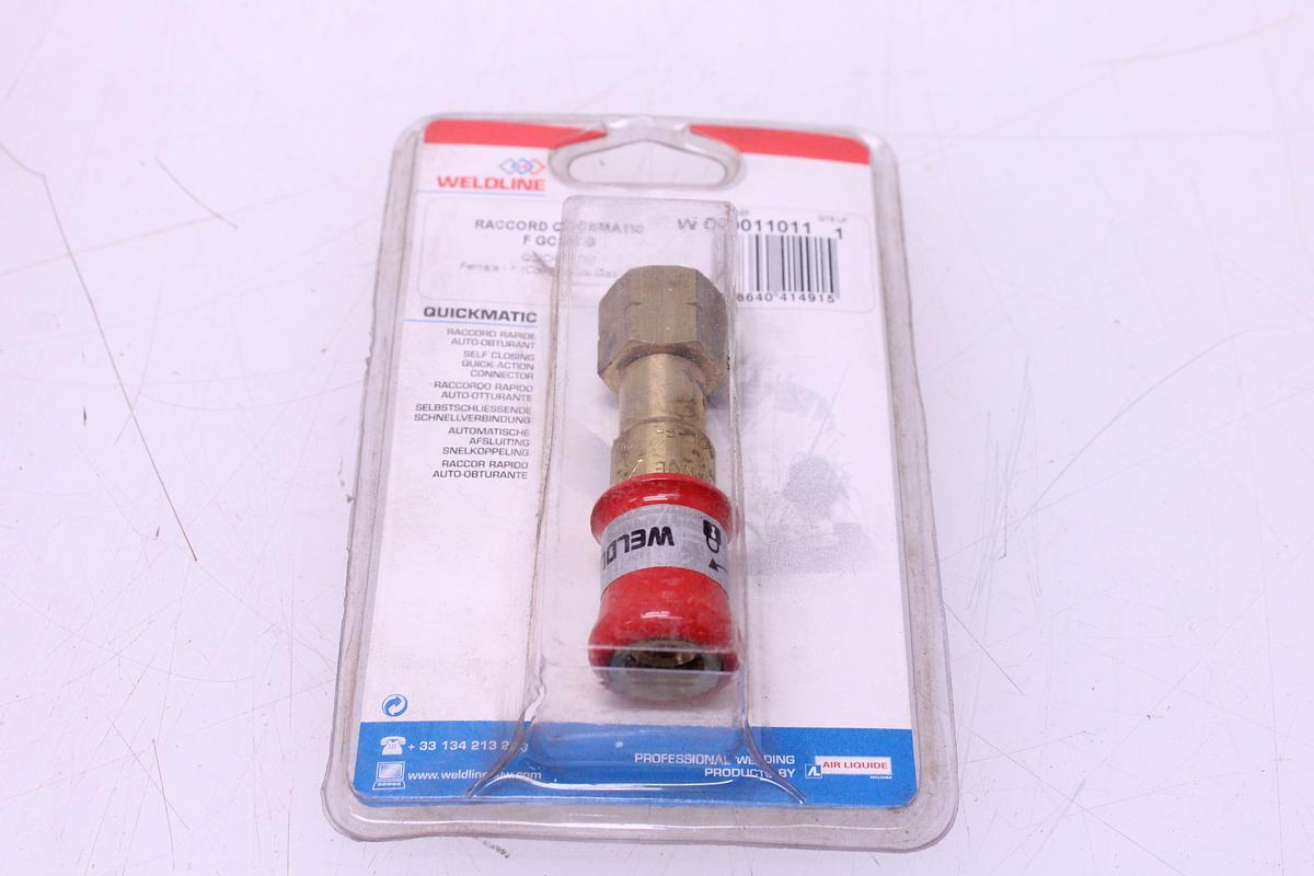 Usado Lote Racores Rápidos QUICKMATIC II Weldline Gas Combustible M 6,3/10 mm + Rosca G 3/8
