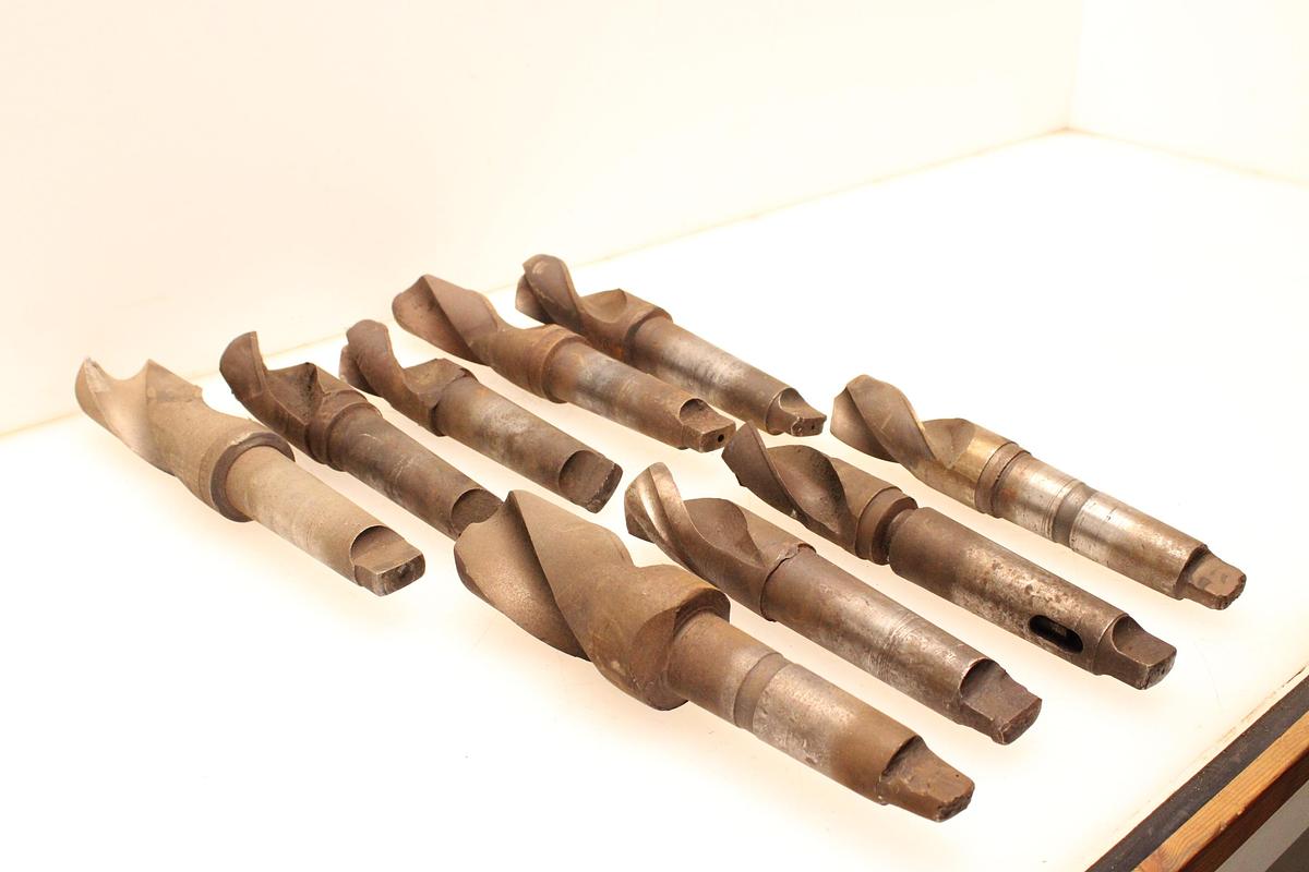 Usado 9 Brocas Mango Cónico MT5 - 50 hasta 72 mm