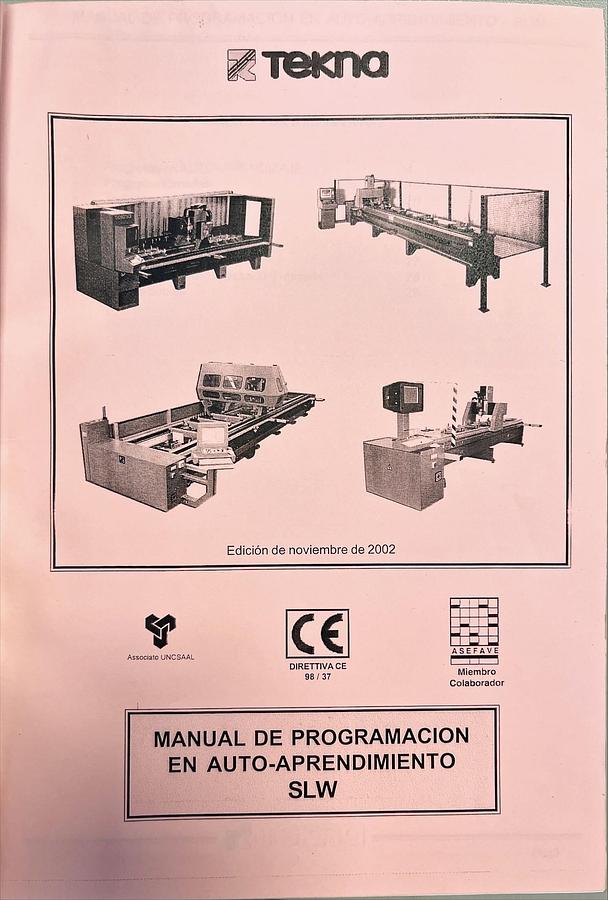 Usado Manual Instrucciones Centro Mecanizado TEKNA 426/1