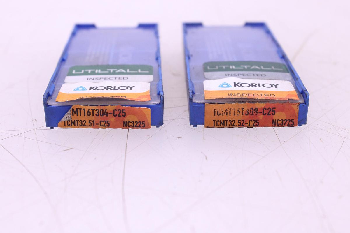 Usado Plaquitas de Widia Korloy TCMT16T304 / TCMT16T308