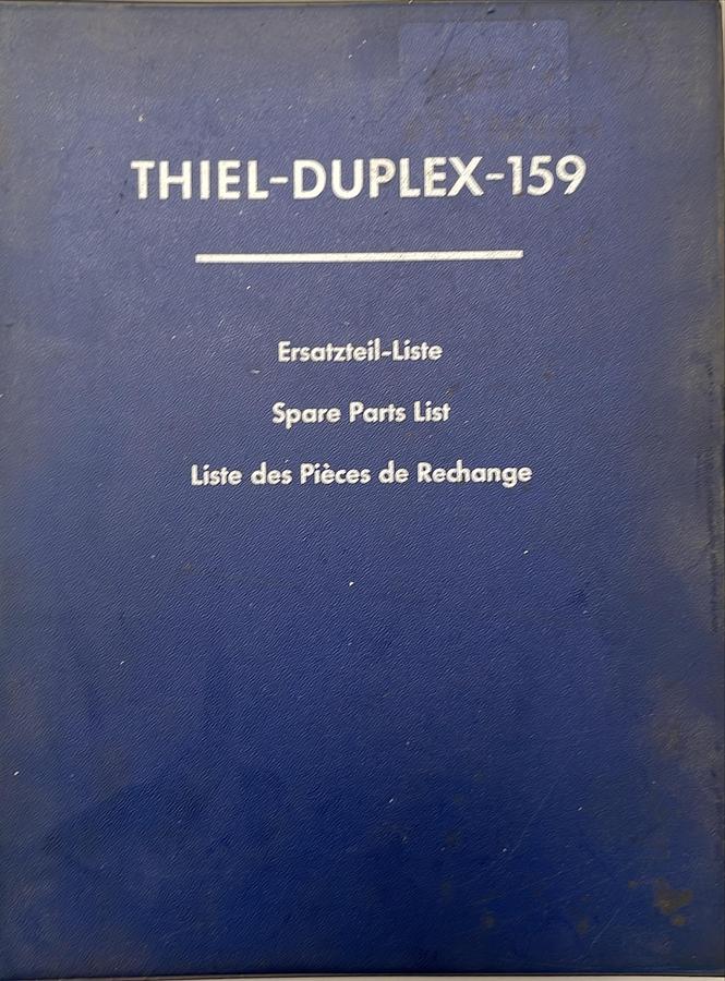 Usado Manual de Instrucciones Fresadora Universal Thiel Duplex 159