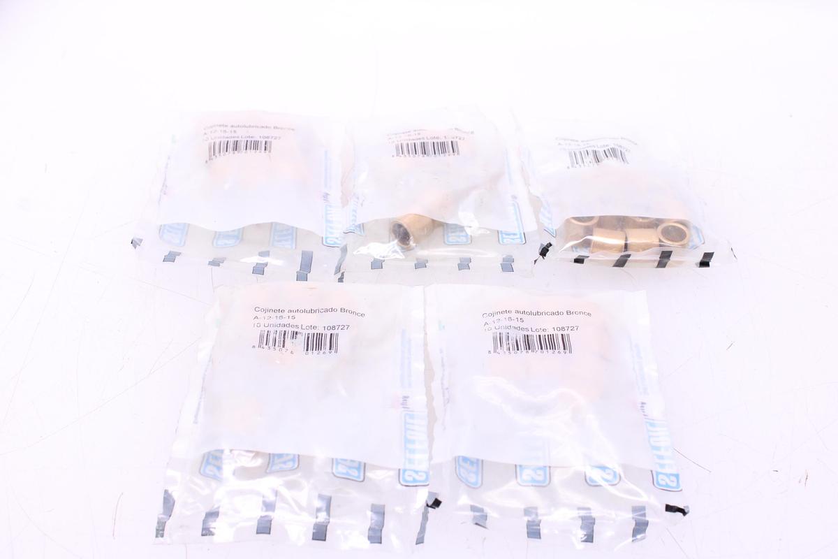 Usado Cojinete Autolubricado Bronce SELFOIL A-12-16-15 - 50 Unidades